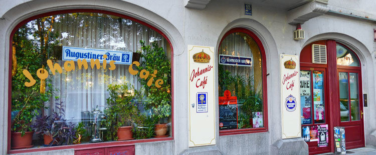 Frontsicht des Johanniscafe München